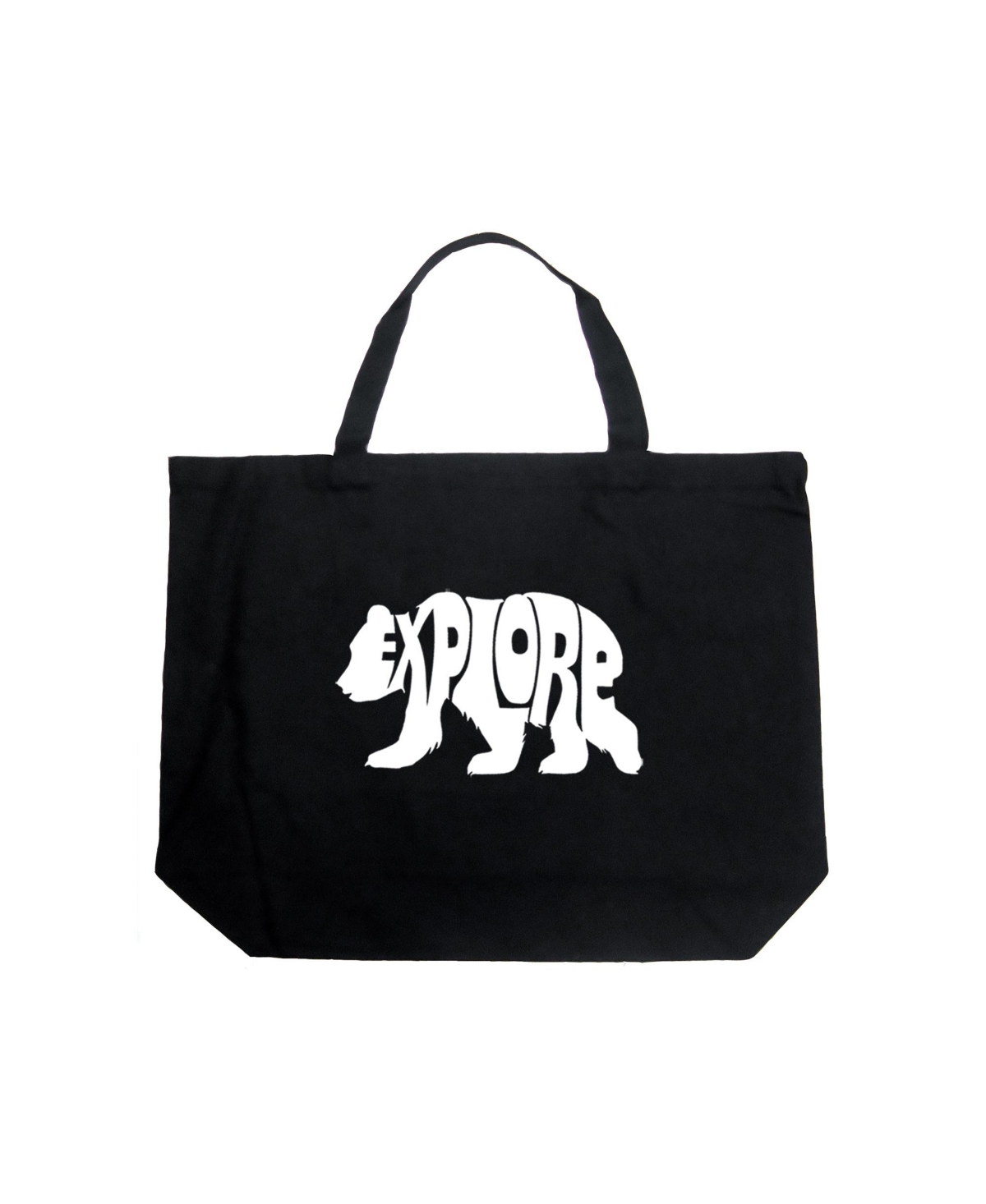 Explore - Large Word Art Tote Bag - Royal