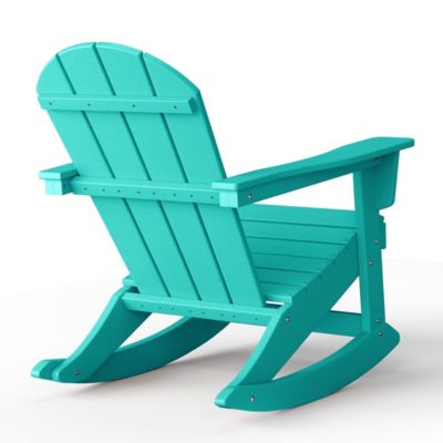 Outdoor Patio Porch Rocking Adirondack Chair (Set of 2)