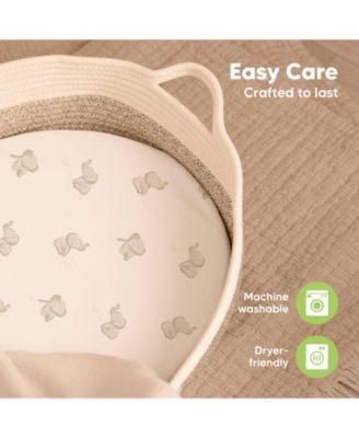 Bassinet Sheet for Baby Girls, Boys, 2-Pack Isla Fitted Bassinet Sheets, Bassinet Mattress Sheets