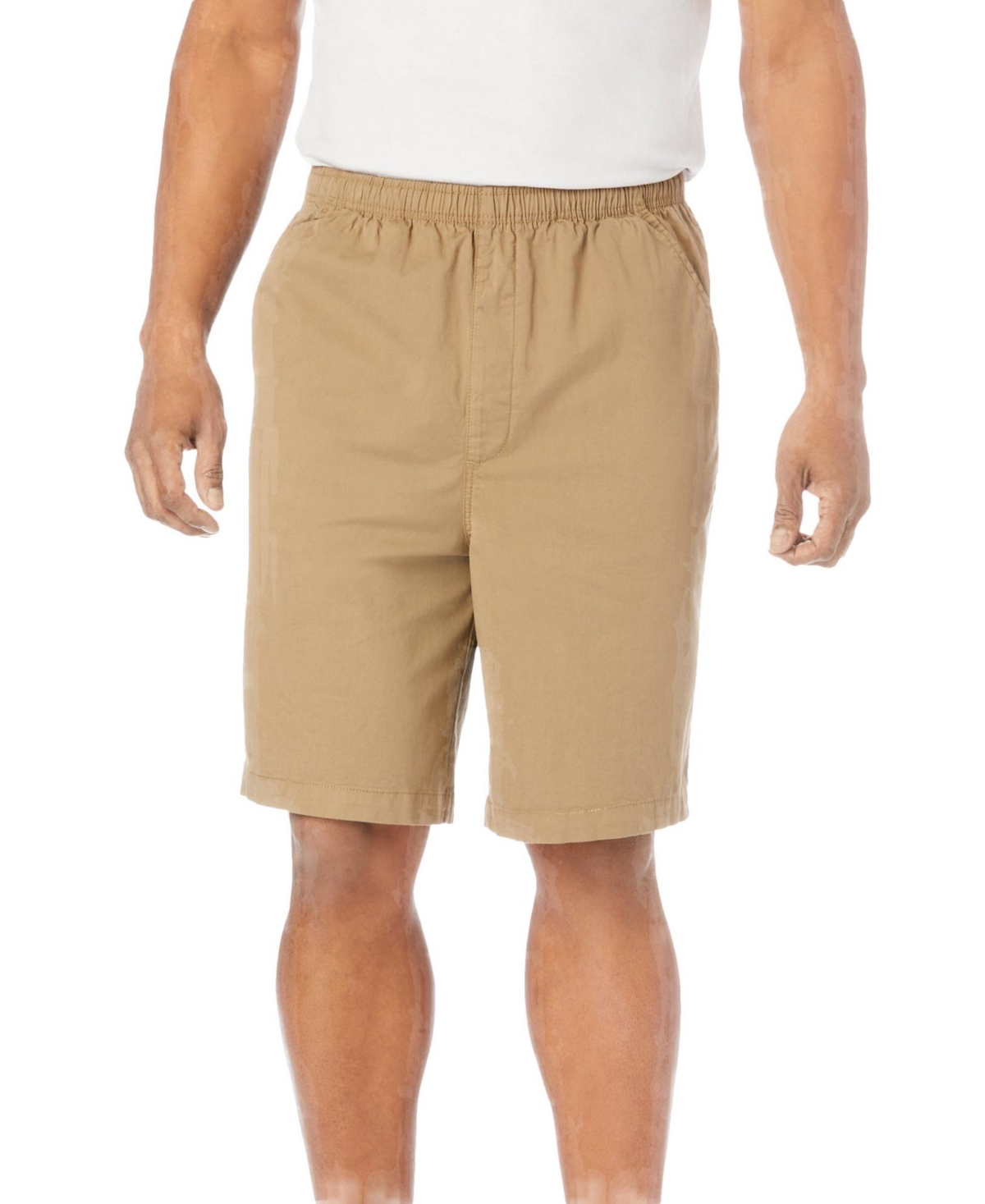 Big & Tall Comfort Flex Full Elastic Shorts - Dark khaki