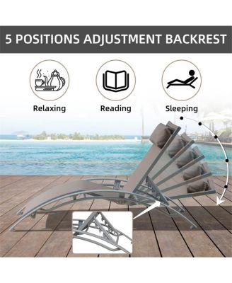 Streamdale 3-Piece Outdoor Lounge Set, Khaki, Aluminum, All-Weather