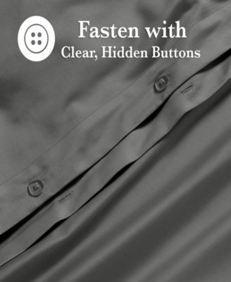 650-TC Egyptian Cotton Solid Luxury Duvet Cover Set, Twin