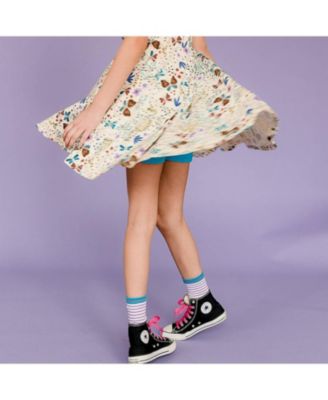 Girls Fair Trade Organic Cotton Print Sleeveless Twirl Dress