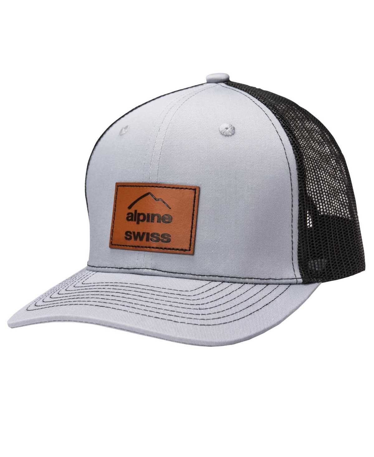 Men's Trucker Hat Snapback Mesh Back Cap Adjustable Baseball Cap - Gray