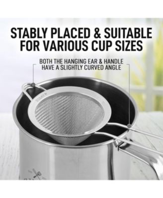 Cone Shaped Cocktail Strainer for Cocktails, Tea Herbs, Coffee & Drinks