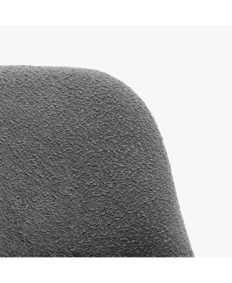 Mid-Century Modern Upholstered Boucle Dining Chair