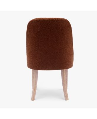 Mid-Century Modern Upholstered Boucle Dining Chair