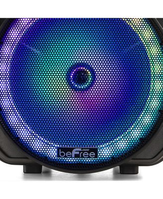 12 Inch Bluetooth Rechargeable Portable PA Party Speaker with Reactive LED Lights
