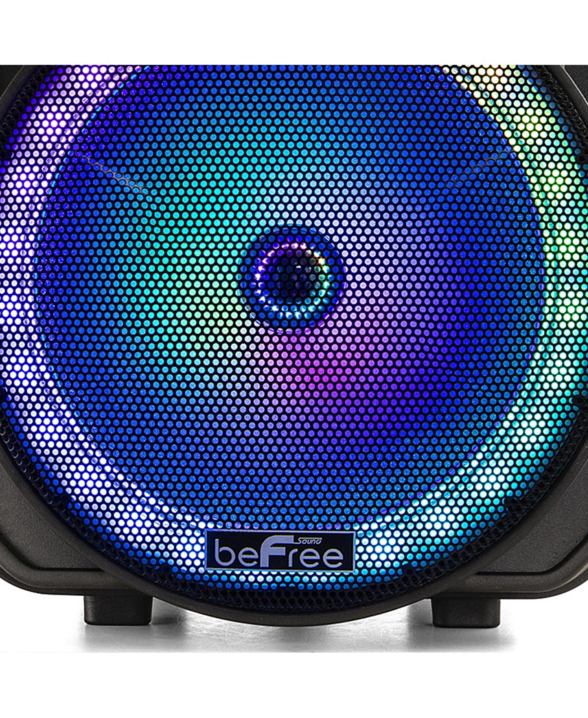 beFree Sound 12 Inch Bluetooth Rechargeable Portable Pa Party Speaker with Reactive Led Lights