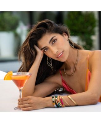 INK + ALLOY Katherine Rounded Bangles Brass