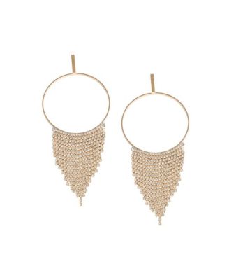 Women's Silver Bling Drop Earrings