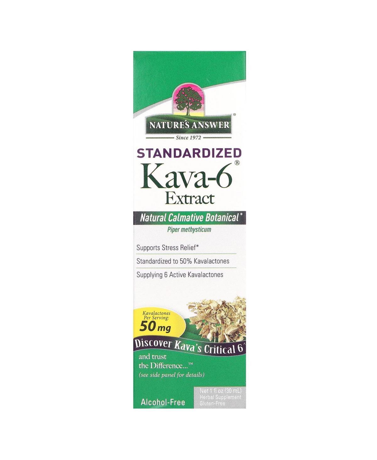 Kava-6 Extract Standardized Alcohol-Free - 1 fl oz (30 ml) - Assorted Pre-pack (See Table