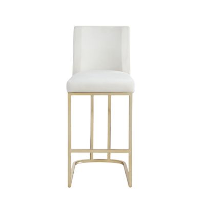 Modern Velvet Counter Height Bar Stools Set