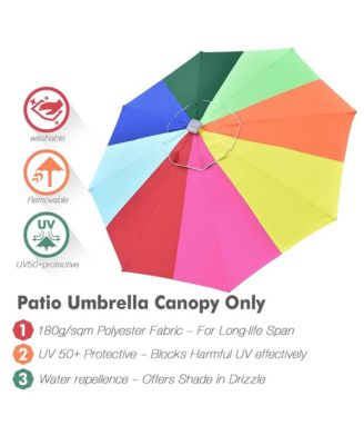 8ft Universal Replacement Umbrella Canopy Top Cover Patio Beach
