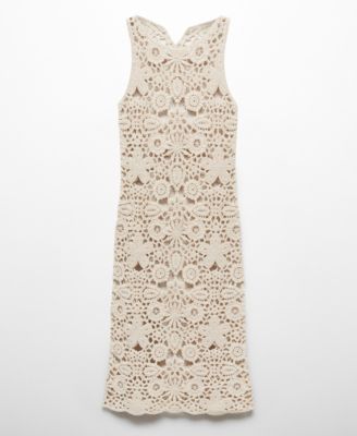 white christmas dresses MANGO