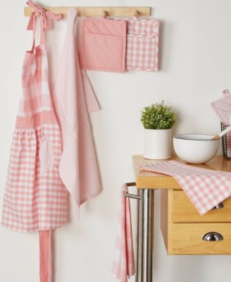 Gingham Check Kitchen Collection, Pink, Potholder Set