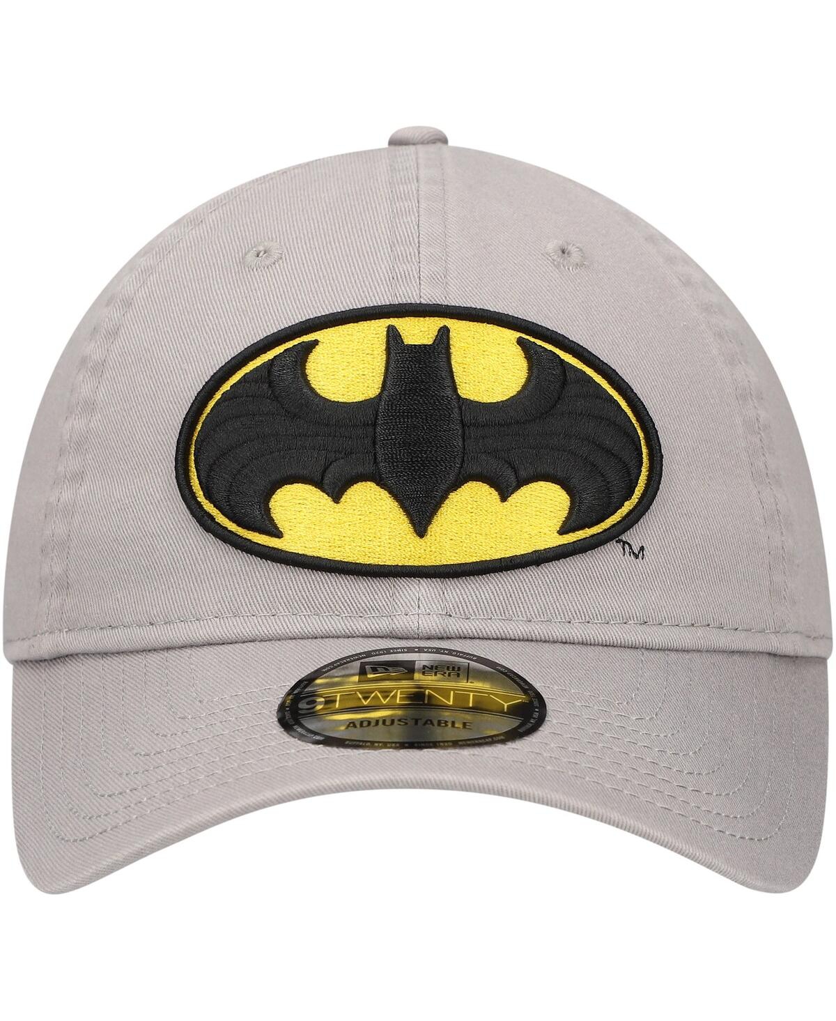 NEW ERA MEN'S GRAY BATMAN 9TWENTY ADJUSTABLE HAT 
