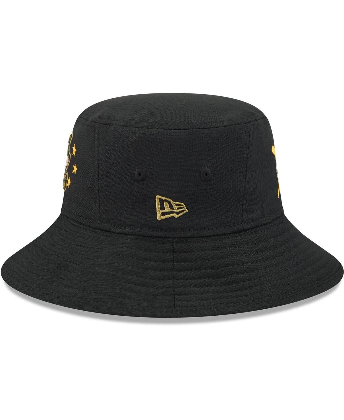 Shop New Era Men's Black Atlanta Braves 2024 Armed Forces Day Bucket Hat