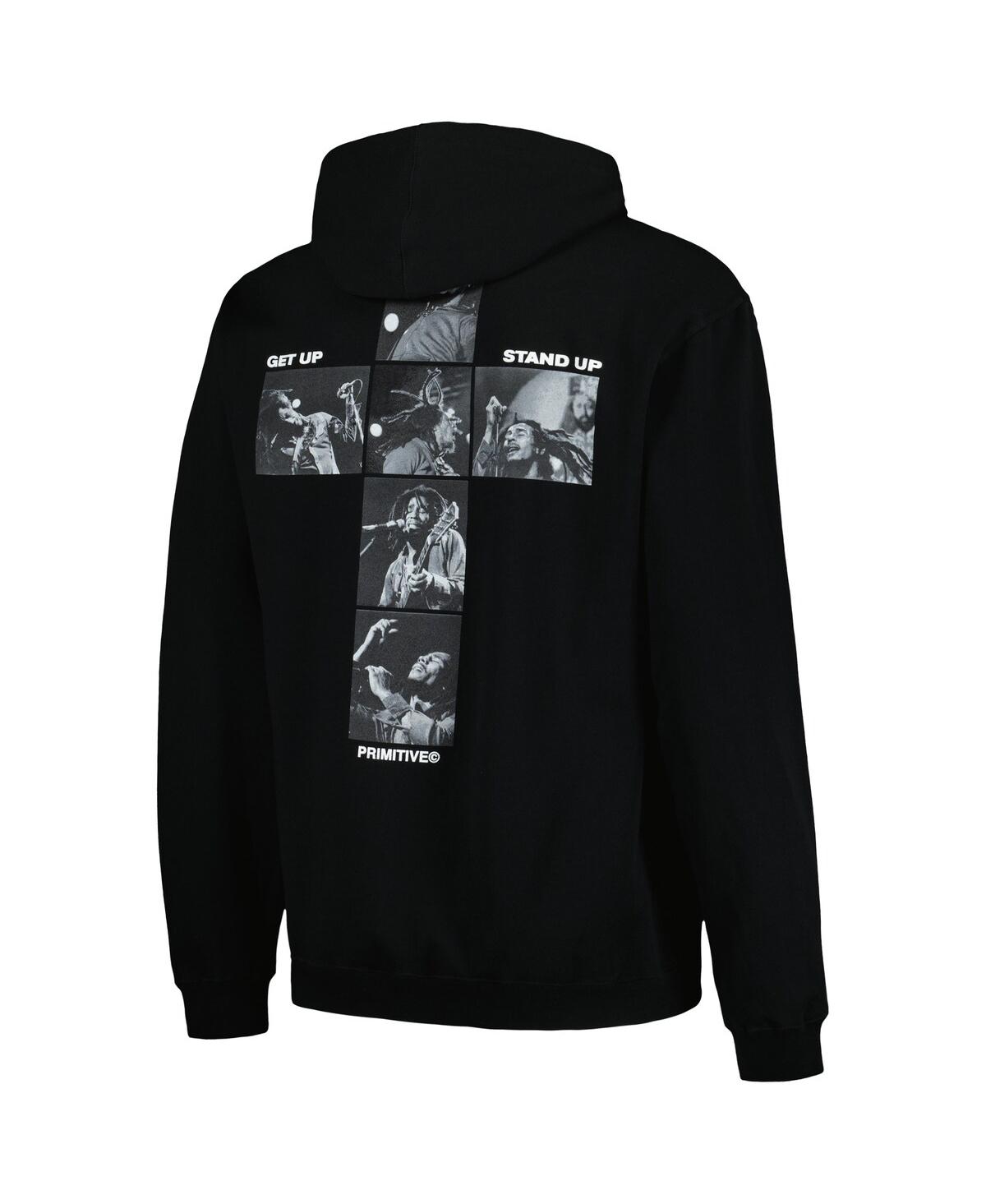 Shop Primitive Apparel Men's And Women's Black Bob Marley King Pullover Hoodie