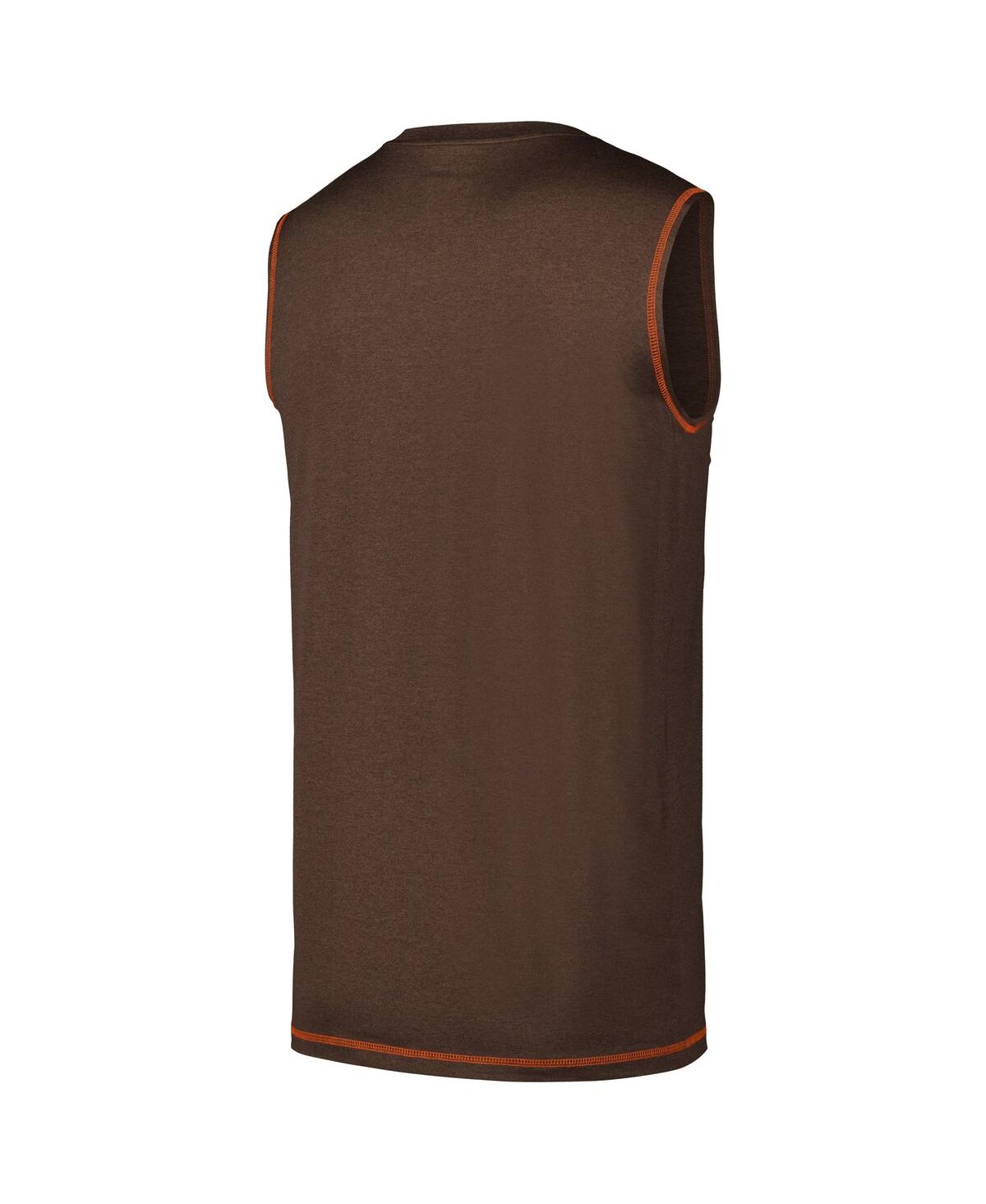 New Era Brown Cleveland Browns Tank Top In Brown