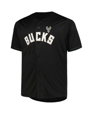 Men's Black Milwaukee Bucks Big Tall Pop Jersey