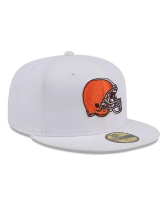 Men's White Cleveland Browns Omaha 59FIFTY Fitted Hat