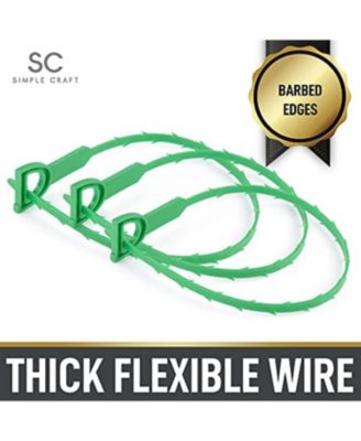 20-Inch Plumbing Snake Drain Clog Remover - 3 Pack