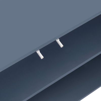 Wave Pattern Storage Cabinet, 2 Doors, 2 Drawers