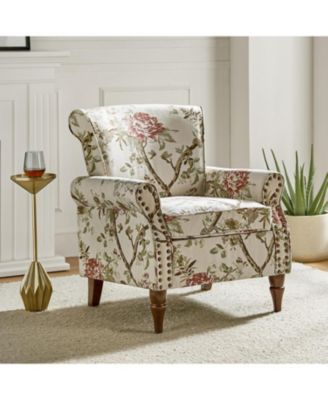 Avelina Wooden Armchair with Nailhead Trim