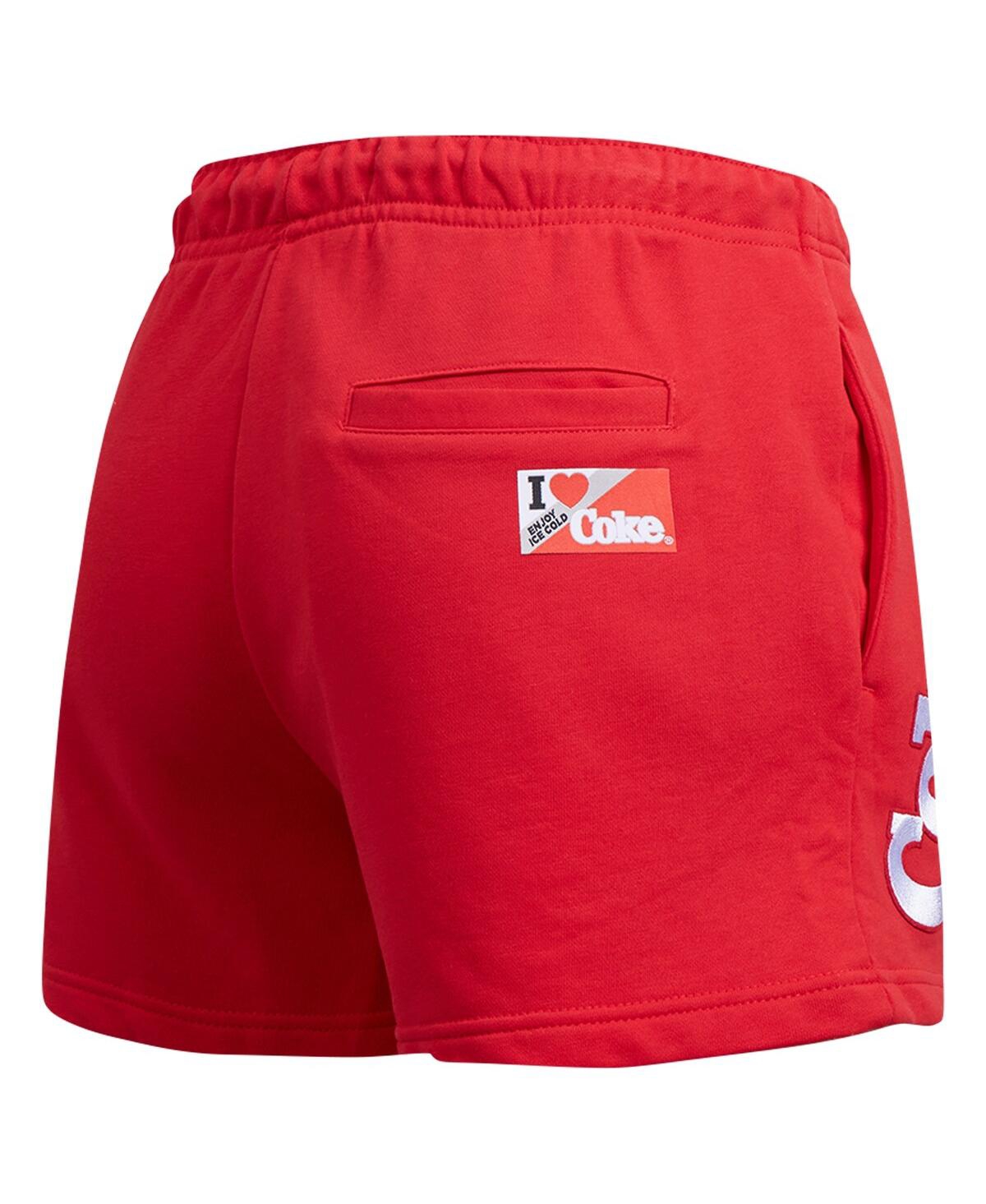 Shop Freeze Max Women's Red Coca-cola Smile Coke Fleece Shorts