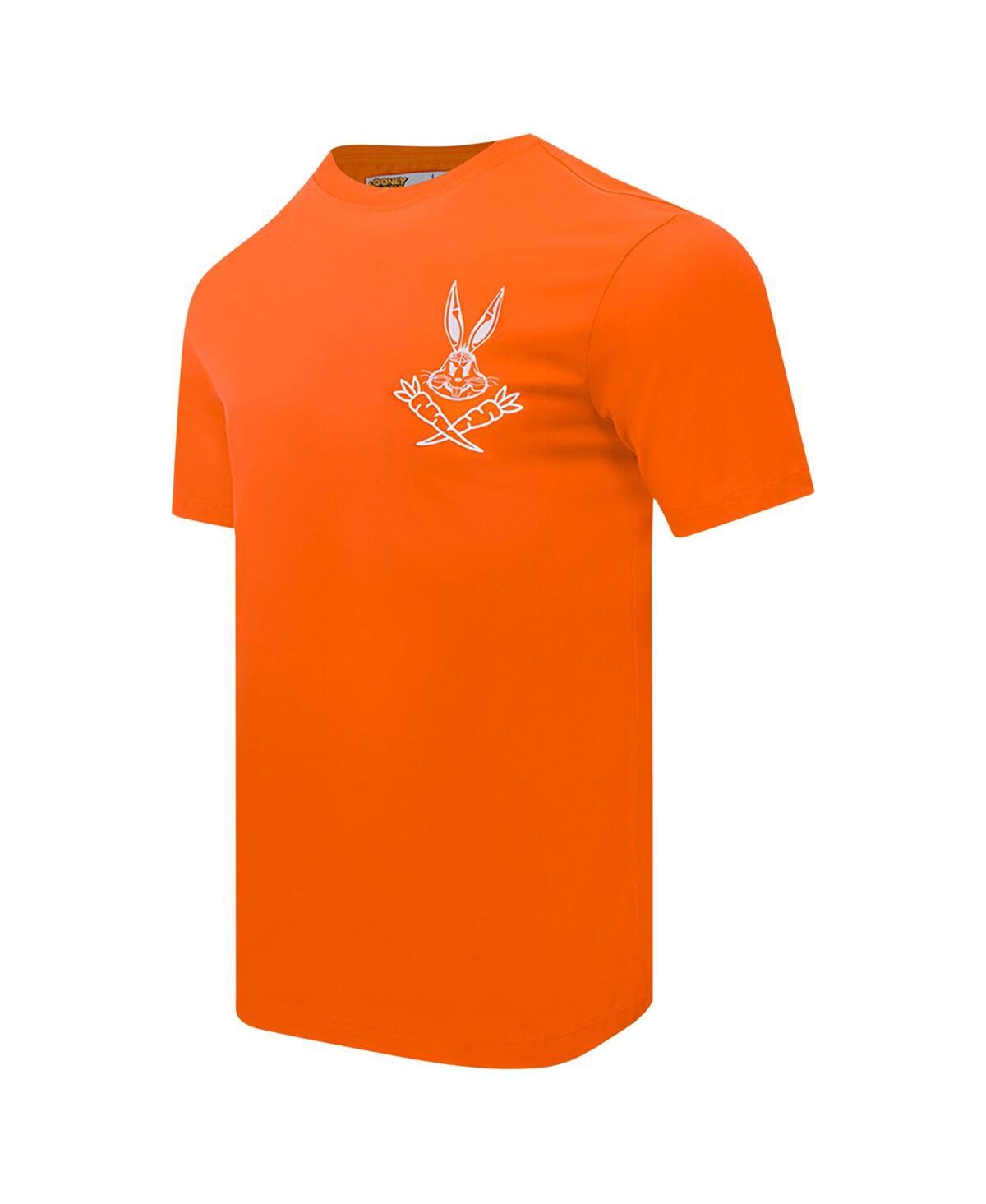 Shop Freeze Max Men's Bugs Bunny Orange Looney Tunes Melted Skeleton T-shirt