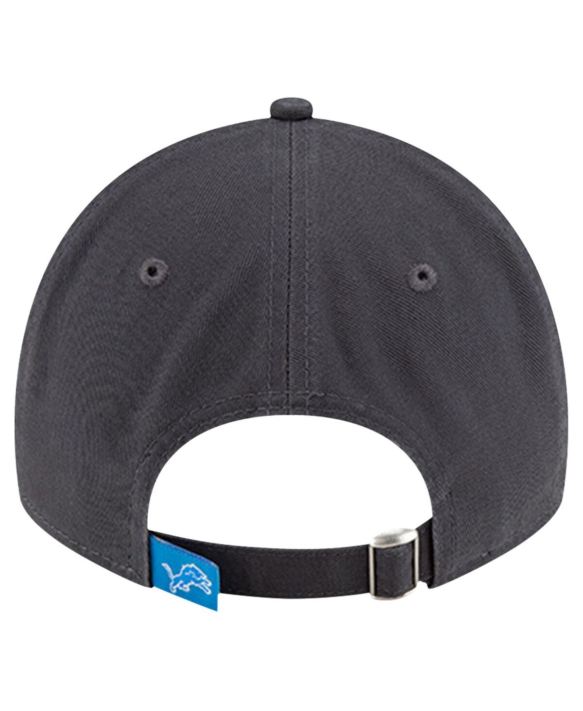 New Era Men'sDetroit Lions Core Classic 9TWENTY Adjustable Hat - Graphite