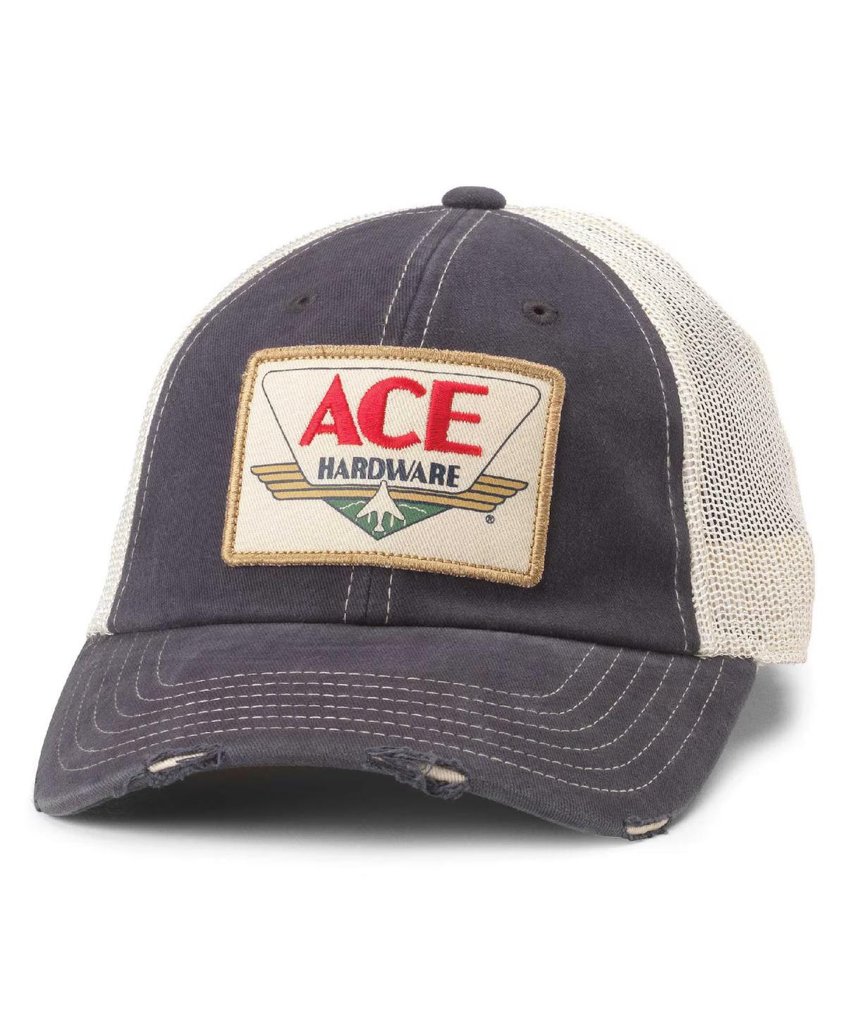 American Needle Men's Navy/natural Ace Hardware Orville Adjustable Hat In Gray