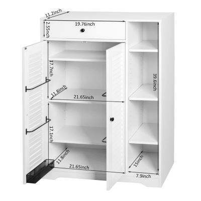 Modern White Shoe Rack Organizer