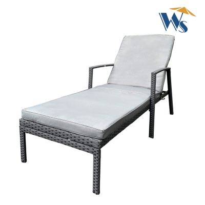Streamdale Outdoor Rattan Patio Chaise Lounges (Gray)