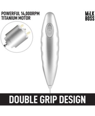 Handheld Electric Coffee Frother Drink Mixer with Batteries Included