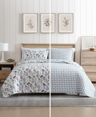 Flower Field Reversible 2 Piece Quilt Set, Twin