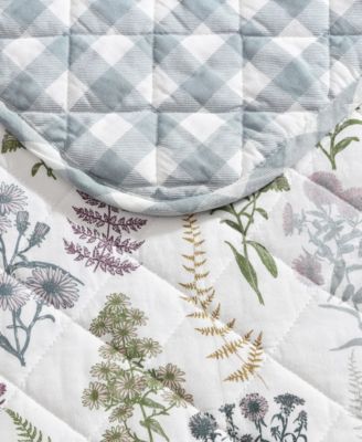 Flower Field Reversible 3 Piece Quilt Set, King