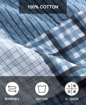 Hawthorne Reversible 2 Piece Quilt Set, Twin