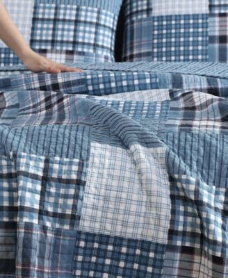 Hawthorne Reversible 3 Piece Quilt Set, Full/Queen