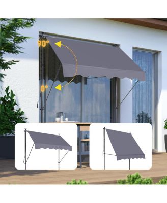 Streamdale 78" Manual Retractable Outdoor Sun Shade Awning
