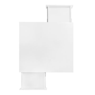 Exquisite 2-tier coffee table with gold legs