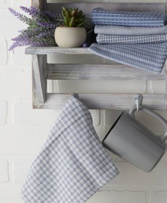 Everyday Kitchen Collection Assorted Dishcloth Set, 12x12", Stonewash Blue, 5 Count