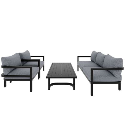 Streamdale Outdoor Steel Sofa Set, Waterproof and Anti-UV