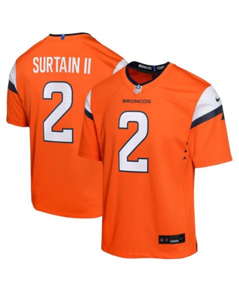 Детское джерси Outerstuff Nike Patrick Surtain II Denver Broncos Game, цвет: Оранжевый