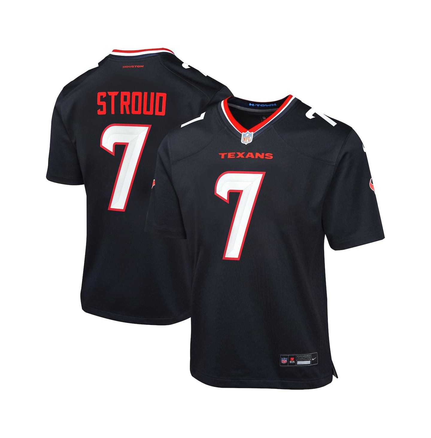 Детская игровая джерси Nike C.J. Stroud Houston Texans Alternate, цвет: Тёмно-синий — фото 1