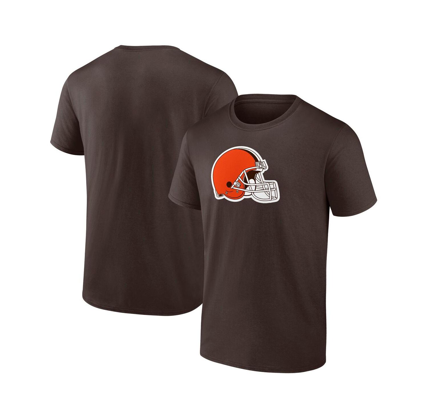 Men's Brown Cleveland Browns Evergreen Primary Logo T-Shirt