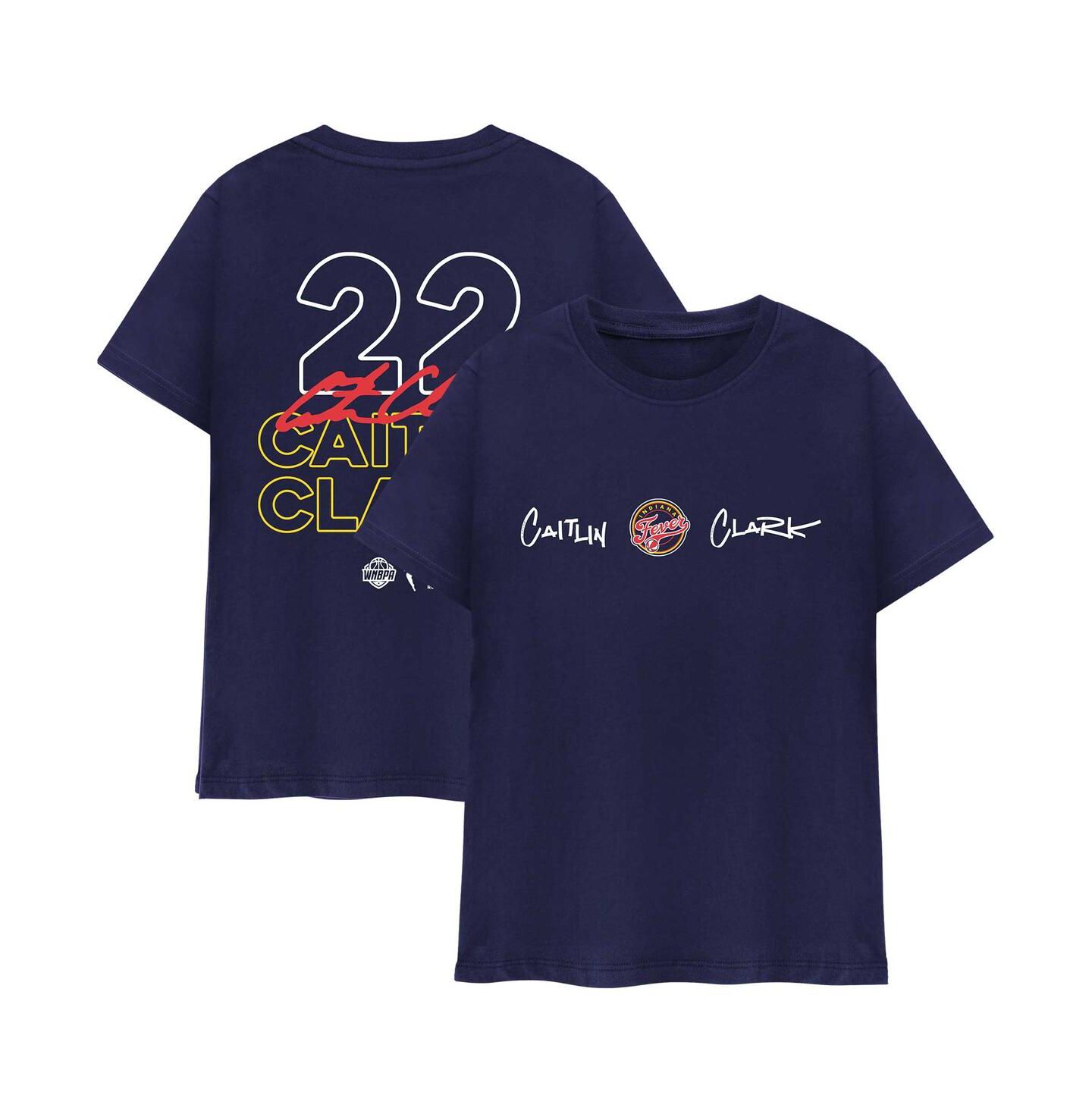 Футболка Round21 Caitlin Clark Navy Indiana Fever Player Signature — фото 1