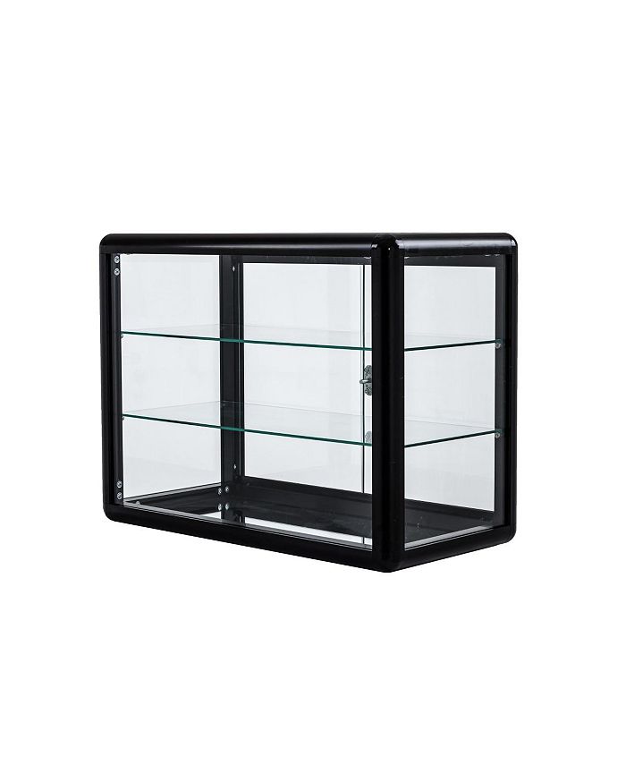 Simplie Fun Sliding Glass Door Showcase with Lock - Macy's