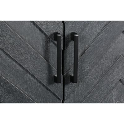 Streamdale Vintage Style Buffet Cabinet with 4 Doors, Taupe Grey